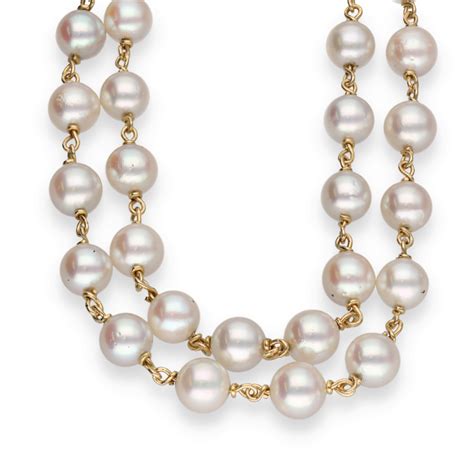 collier en perle dior